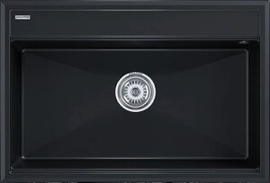Кухонная мойка Paulmark Stepia 80 PM117551-BLM черный металлик