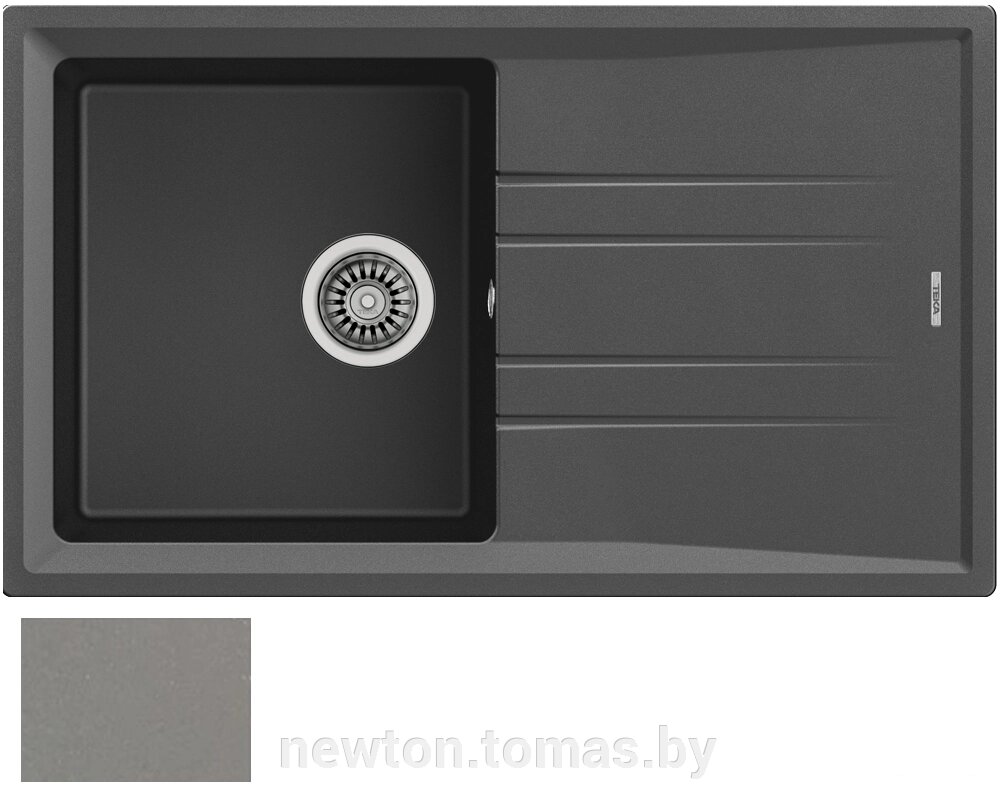 Кухонная мойка TEKA Stone 50 B-TG серый металлик от компании Интернет-магазин Newton - фото 1
