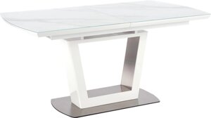 Кухонный стол Halmar Blanco 160-200/90 белый мрамор/белый