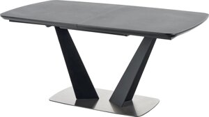 Кухонный стол Halmar Fangor 160-220/90 темно-серый/черный