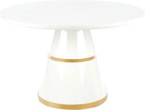 Кухонный стол Halmar Vegas 120 белый/золотой