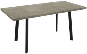 Кухонный стол Listvig Hagen 120 серый/черный