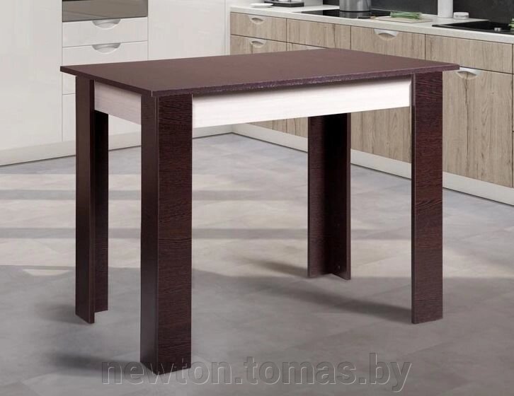Кухонный стол Мебель-класс Леон-1 венге/дуб шамони от компании Интернет-магазин Newton - фото 1