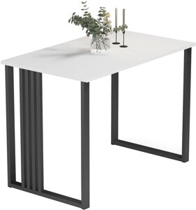 Кухонный стол Mio Tesoro Laim 100x60 белый/черный
