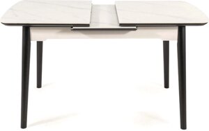Кухонный стол Signal Apollo APOLLOBC120 белый/черный