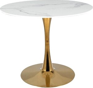 Кухонный стол Signal Espero ESPEROBZL белый мрамор/золотой