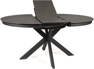 Кухонный стол Signal Porto ceramic PORTOCC120 темно-серый мрамор/черный