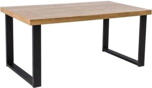 Кухонный стол Signal Umberto 150x90 массив дуба/черный