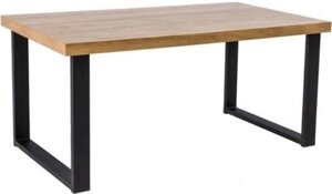 Кухонный стол Signal Umberto 180x90 шпон дуба/черный