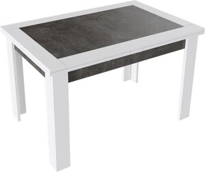 Кухонный стол Трия Хьюстон тип 4 белый/ателье темный