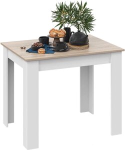 Кухонный стол Трия Промо тип 1 белый/дуб сонома светлый
