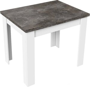 Кухонный стол Трия Промо тип 3 белый/ателье темный