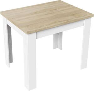 Кухонный стол Трия Промо тип 3 белый/дуб сонома светлый