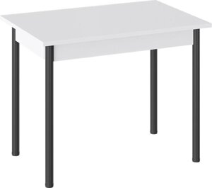 Кухонный стол Трия Родос Тип 1 с опорой d40 черный муар/белый