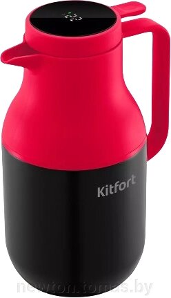 Кувшин-термос Kitfort KT-1240-1 1.6л черный/малиновый от компании Интернет-магазин Newton - фото 1