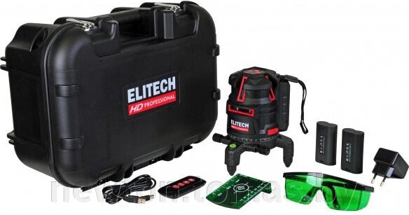 Лазерный нивелир ELITECH HD Professional HD LN 5D Green 204734 от компании Интернет-магазин Newton - фото 1