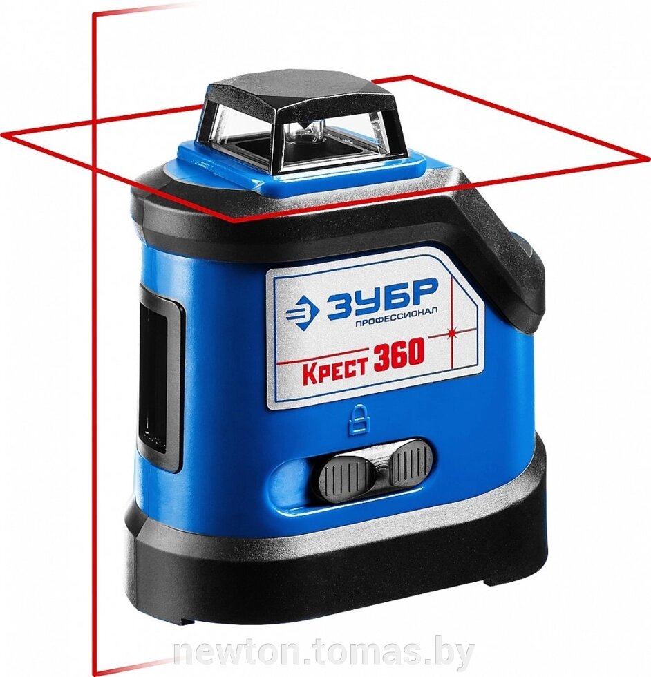Лазерный нивелир Зубр Крест-360 34906-2 со штативом от компании Интернет-магазин Newton - фото 1