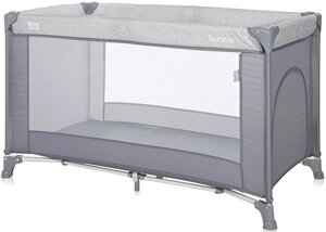 Манеж-кровать Lorelli Torino 1 2022 серый, полосы