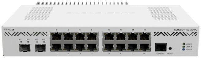 Маршрутизатор Mikrotik CCR2004-16G-2S+PC от компании Интернет-магазин Newton - фото 1