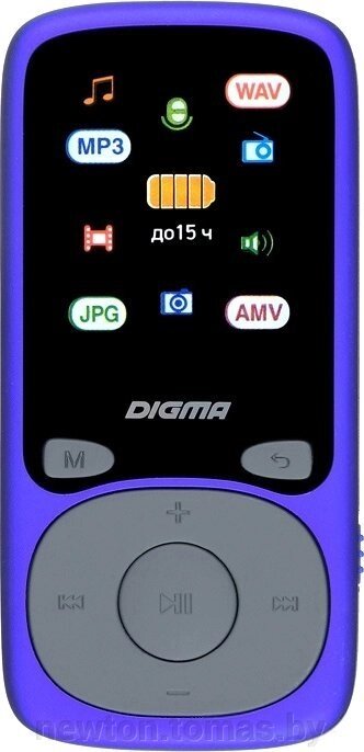 MP3 плеер Digma B4 8GB синий от компании Интернет-магазин Newton - фото 1
