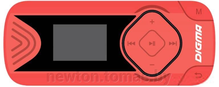 MP3 плеер Digma R3 8GB красный от компании Интернет-магазин Newton - фото 1