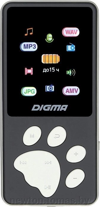 MP3 плеер Digma S4 8GB черный/серый от компании Интернет-магазин Newton - фото 1
