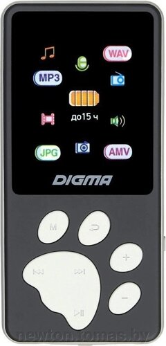 MP3 плеер Digma S4 8GB черный/серый