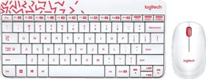 Мышь + клавиатура Logitech MK240 Nano белый