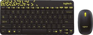 Мышь + клавиатура Logitech MK240 Nano черный