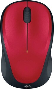 Мышь Logitech M235 Wireless Mouse красный [910-002496]