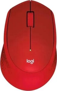 Мышь Logitech M331 Silent Plus красный