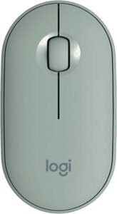 Мышь Logitech M350 Pebble эвкалипт