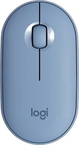 Мышь Logitech M350 Pebble голубой