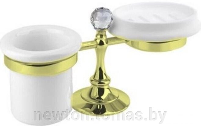 Набор аксессуаров для ванной Cezares Olimp-STT-03/24-Sw золото от компании Интернет-магазин Newton - фото 1