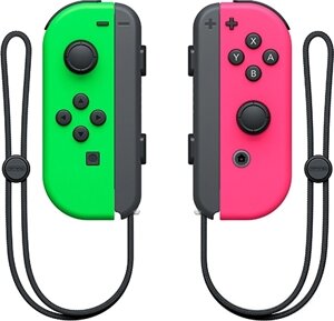 Набор геймпадов Nintendo Joy-Con неоновый зеленый/неоновый розовый
