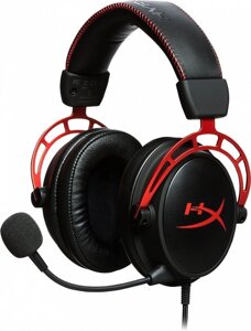 Наушники с микрофоном HyperX Cloud Alpha черный/красный