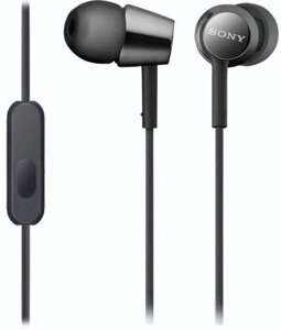 Наушники с микрофоном Sony MDR-EX155AP черный