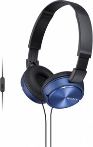 Наушники с микрофоном Sony MDR-ZX310AP синий