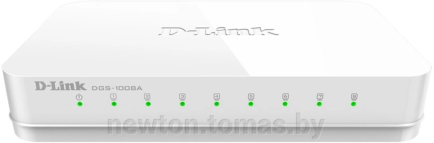 Неуправляемый коммутатор D-Link DGS-1008A/E1A от компании Интернет-магазин Newton - фото 1