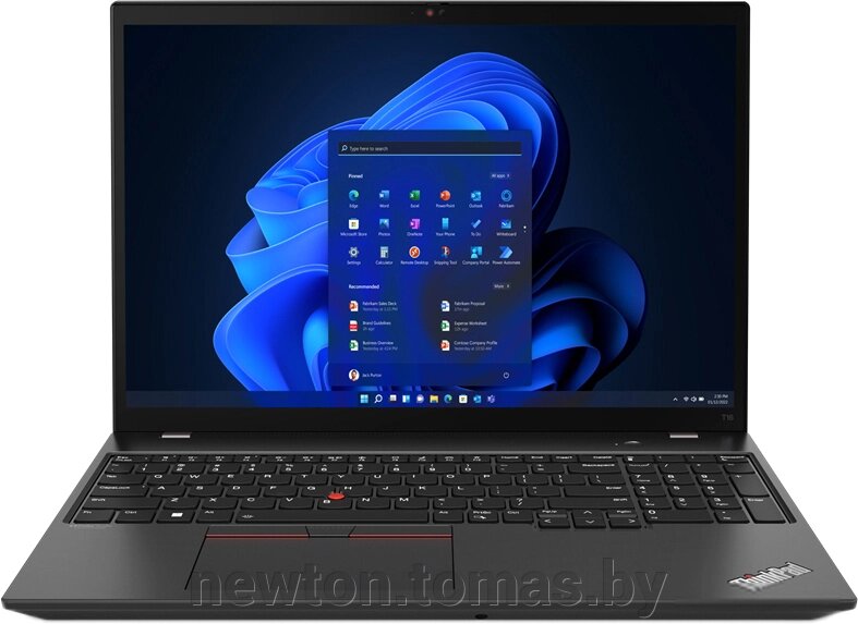 Ноутбук Lenovo ThinkPad T16 Gen 1 Intel 21BV0027RI от компании Интернет-магазин Newton - фото 1