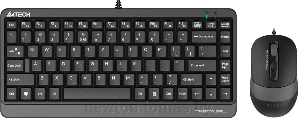 Офисный набор A4Tech Fstyler F1110 черный/серый от компании Интернет-магазин Newton - фото 1