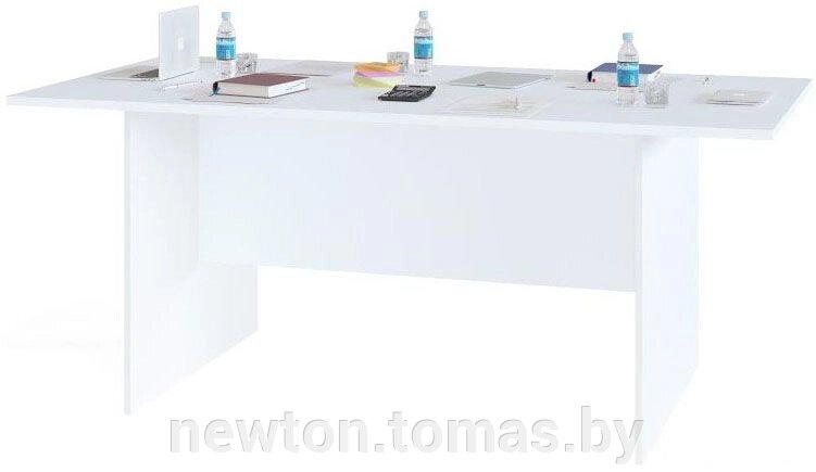 Офисный стол для переговоров Сокол СПР-05 белый от компании Интернет-магазин Newton - фото 1