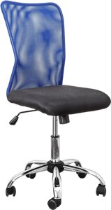 Офисный стул AksHome Артур черный/синий