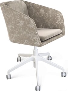 Офисный стул Sheffilton SHT-ST43-1/S154 карамельный латте/белый