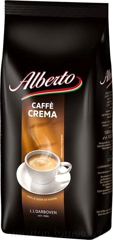 Кофе Alberto Caffe Crema в зернах 1000 г - Беларусь
