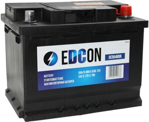 Автомобильный аккумулятор EDCON DC56480R 56 А·ч