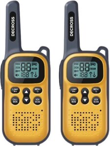 Портативная радиостанция Decross DC43 2шт, желтый