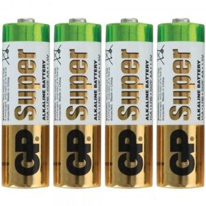 Батарейка GP Super Alkaline AA 4 шт. [GP15ARS-2SB4]
