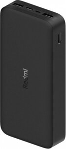 Портативное зарядное устройство Xiaomi Redmi Power Bank 20000mAh черный, международная версия