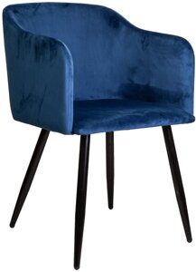 Интерьерное кресло AksHome Orly велюр, синий